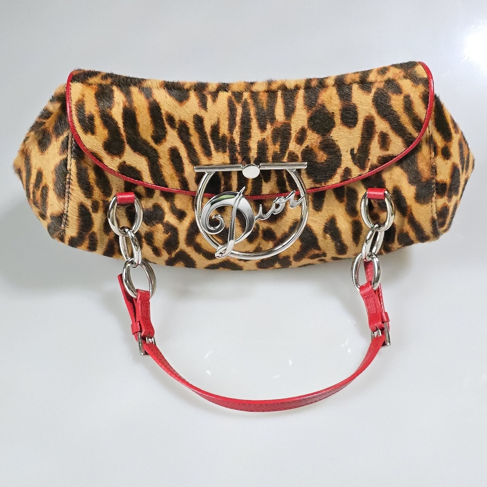 Dior Diva Flap Bag Leopard Pony Hair - Picture 2 of 11